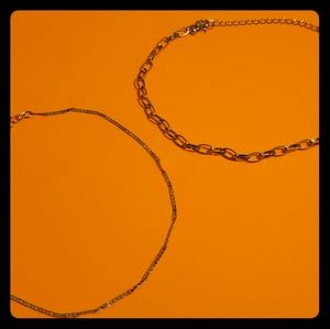 2 choker necklaces
